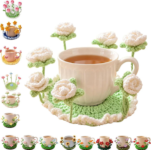 🔥Limited Sale 60% OFF💖Handmade Crochet Floral Coaster | Everlasting Table Art 🌸