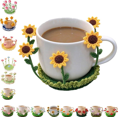 🔥Limited Sale 60% OFF💖Handmade Crochet Floral Coaster | Everlasting Table Art 🌸