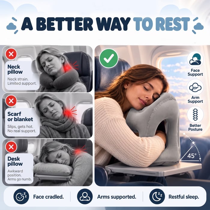 Inflatable Travel Pillow
