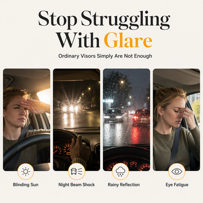 🚗 Save 50%! 🌙 Universal HD Anti-Glare Visor – Day & night driving safety ✨