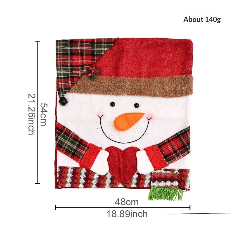 Christmas Decoration Cartoon Chair Cover