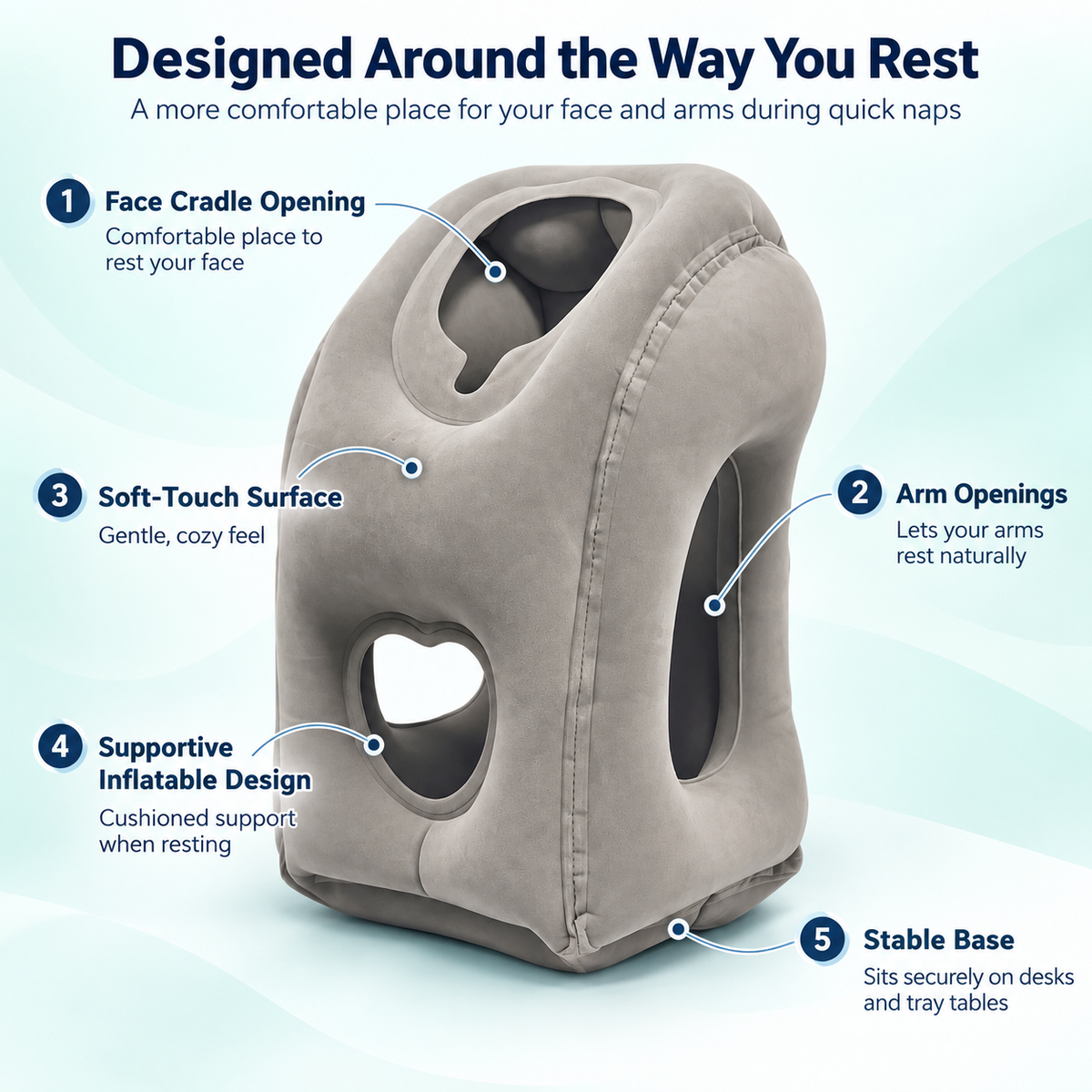 Inflatable Travel Pillow