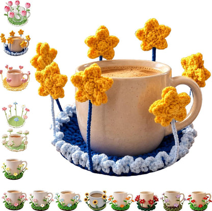 🔥Limited Sale 60% OFF💖Handmade Crochet Floral Coaster | Everlasting Table Art 🌸