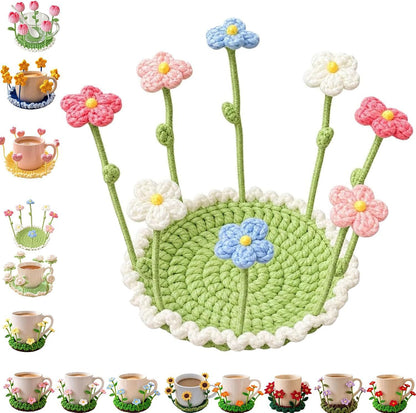 🔥Limited Sale 60% OFF💖Handmade Crochet Floral Coaster | Everlasting Table Art 🌸