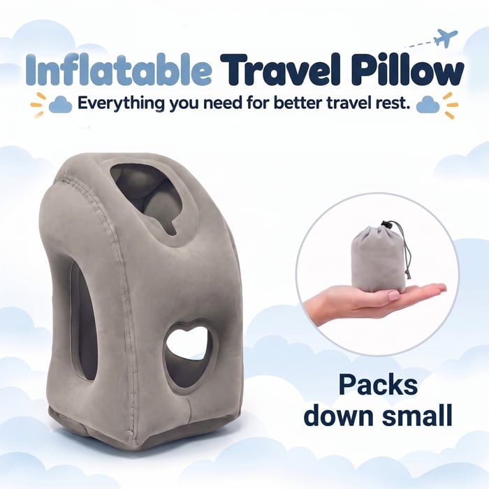 Inflatable Travel Pillow
