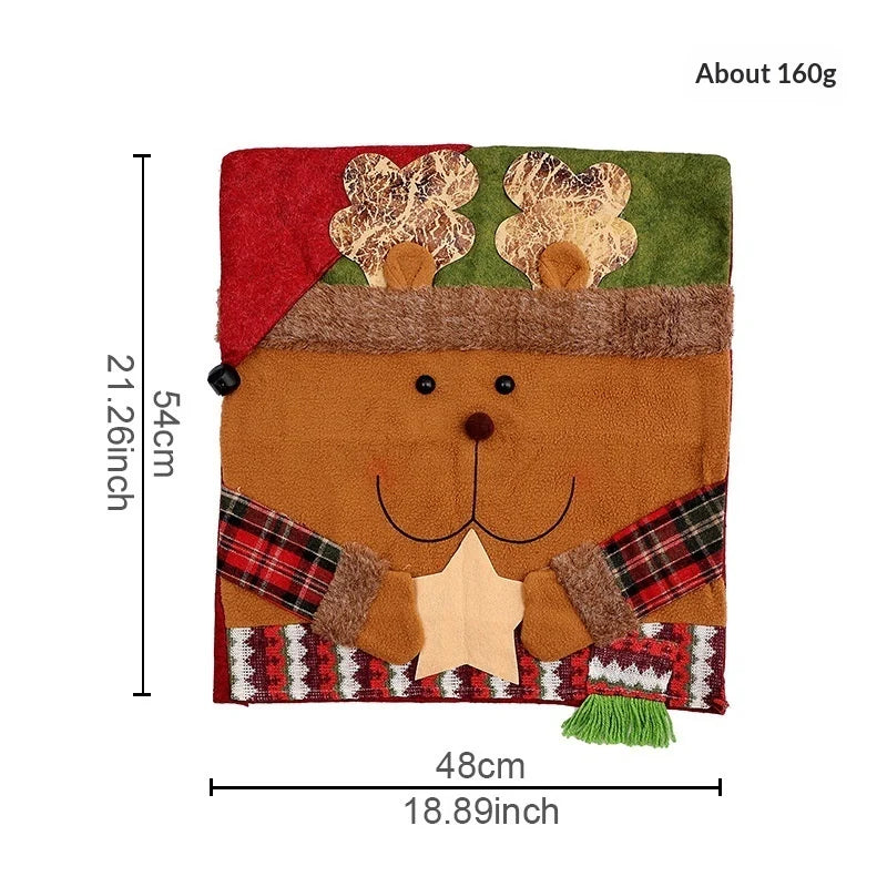 Christmas Decoration Cartoon Chair Cover