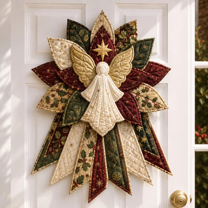 🎄Festive Quilted Christmas Door Hanging DIY Sewing Kit