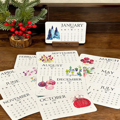 🌱 2027 Eco-Friendly Plantable Seed Calendar | 100% Biodegradable • 12 Growing Months • Unique Green Gift 🎁