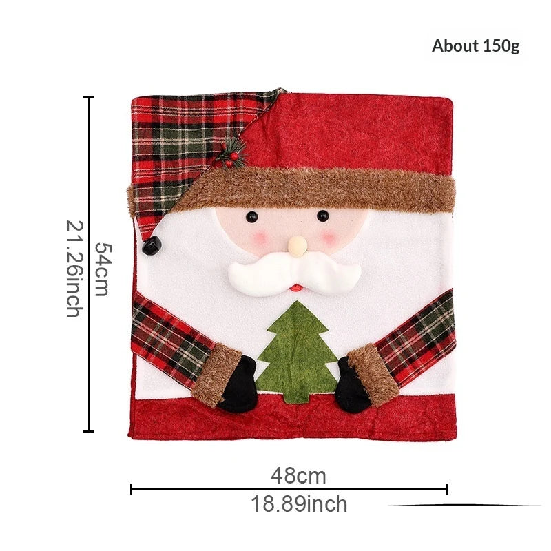 Christmas Decoration Cartoon Chair Cover