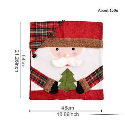Christmas Decoration Cartoon Chair Cover