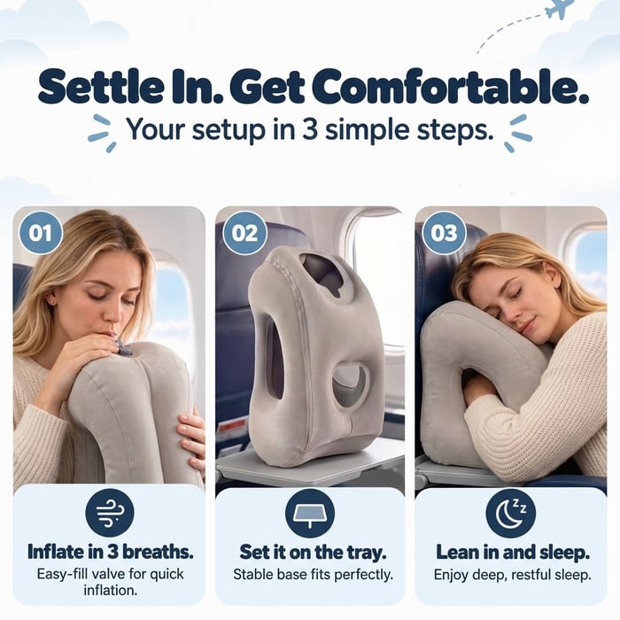 Inflatable Travel Pillow