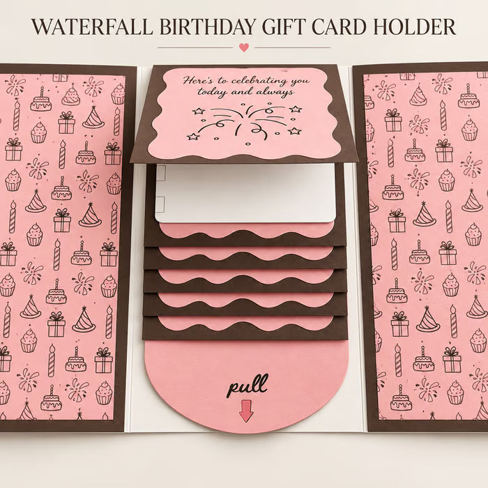 ⏰LAST DAY 50% OFF - 2026 New 🎅💳 Waterfall Christmas Gift Card Booklet ✨